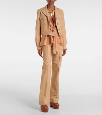 Giacca cropped in cotone | Chloé