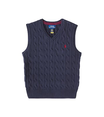 Veste sans manches en coton | Polo Ralph Lauren Kids