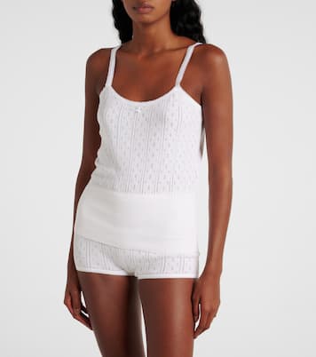 Pointelle cotton and cashmere camisole | JW Anderson