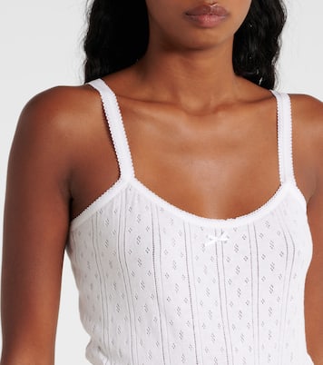 Pointelle cotton and cashmere camisole | JW Anderson