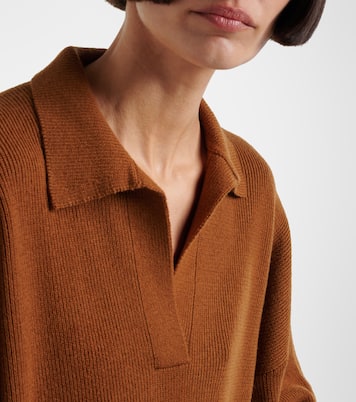 Louise wool and cashmere polo sweater | Fforme