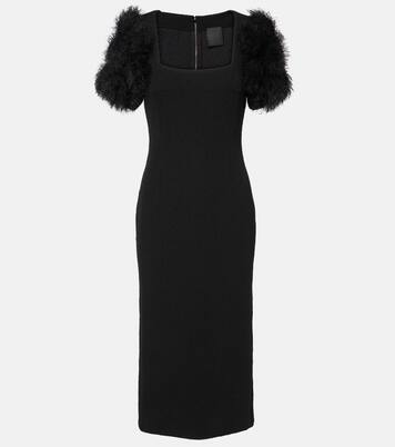 Abito midi in maglia con pompon | Givenchy