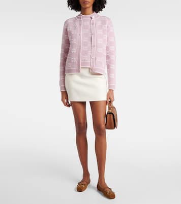 Cárdigan GG de jacquard de bouclé de lana | Gucci