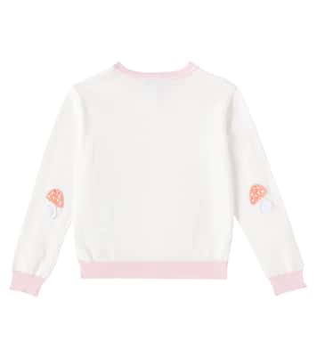 Cardigan in cotone con crochet  | Stella McCartney Kids