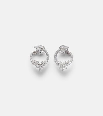 Orecchini a clip Y-Not in oro bianco 18kt con diamanti | Yeprem
