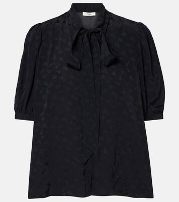Blouse en jacquard à fleurs | Chloé