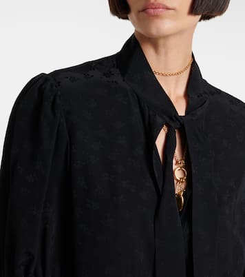 Blouse en jacquard à fleurs | Chloé