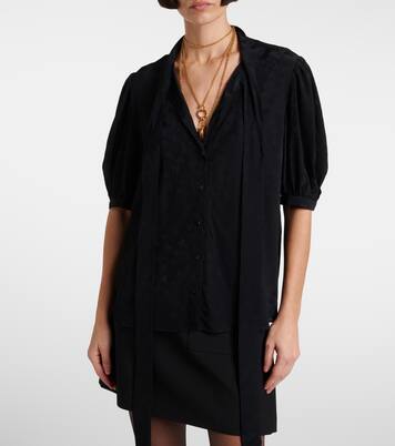 Blouse en jacquard à fleurs | Chloé