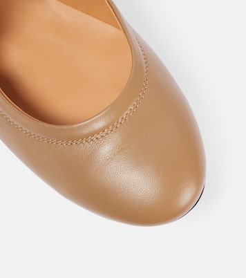 Embellished leather Mary Jane flats | Tod's
