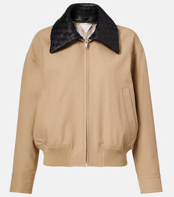 Blouson Intrecciato aus Baumwoll-Twill  | Bottega Veneta