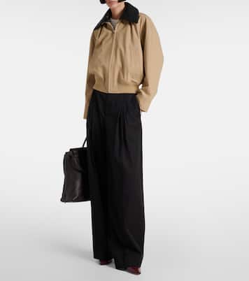Blouson Intrecciato aus Baumwoll-Twill  | Bottega Veneta