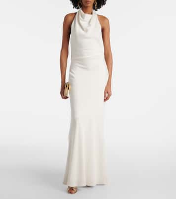 Reannon draped satin gown | Simkhai