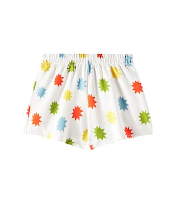 Anthea printed cotton-blend jersey shorts | The New Society