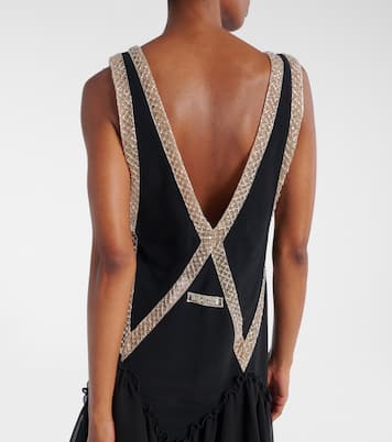 Embroidered georgette minidress | The Attico