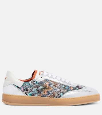 Baskets Zigzag en cuir métallisé | Missoni