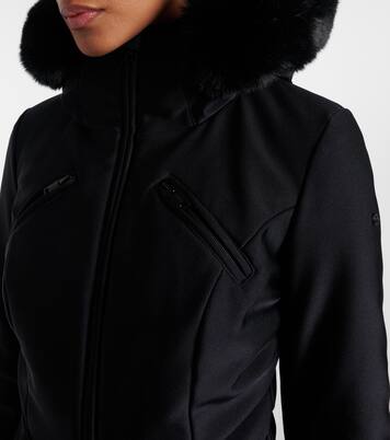 Glisser faux fur-trimmed ski jumpsuit | Goldbergh