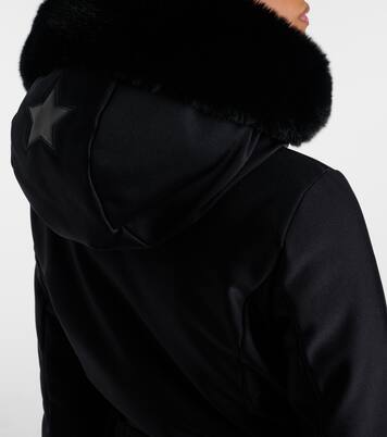 Glisser faux fur-trimmed ski jumpsuit | Goldbergh