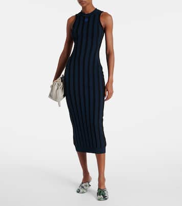 Anagram striped maxi dress | Loewe