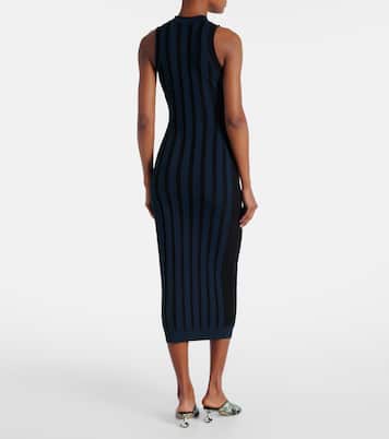 Anagram striped maxi dress | Loewe