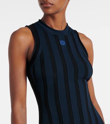 Anagram striped maxi dress | Loewe