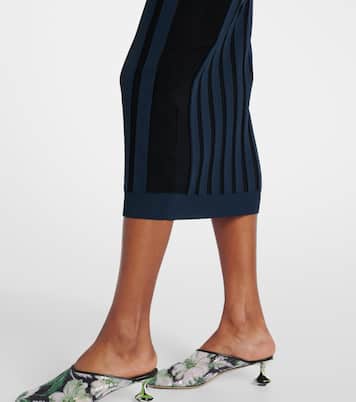 Anagram striped maxi dress | Loewe