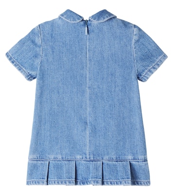 Baby Horsebit Web Stripe denim dress | Gucci Kids