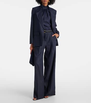 Modern Sophistication linen-blend top | Dorothee Schumacher