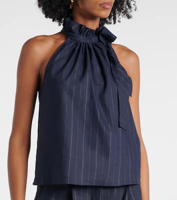 Modern Sophistication linen-blend top | Dorothee Schumacher
