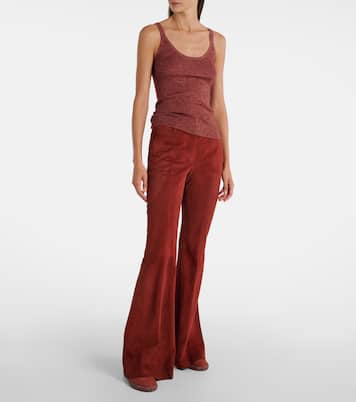 Pantaloni flared Rhein in suede | Gabriela Hearst
