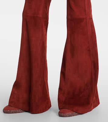 Pantaloni flared Rhein in suede | Gabriela Hearst