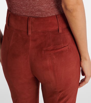 Pantaloni flared Rhein in suede | Gabriela Hearst