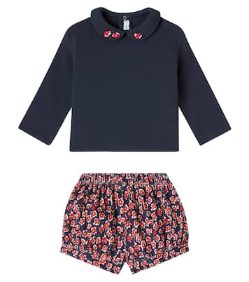 Bebé - set de sudadera y shorts estampados | Il Gufo