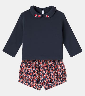 Bebé - set de sudadera y shorts estampados | Il Gufo