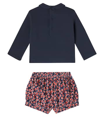 Bebé - set de sudadera y shorts estampados | Il Gufo