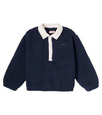 Faux fur polo sweater | Tinycottons