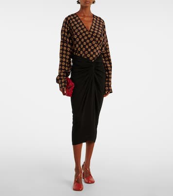 Midirock aus Baumwoll-Jersey | Dries Van Noten