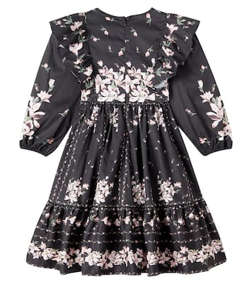 Floral ruffled cotton dress | Petite Amalie  
