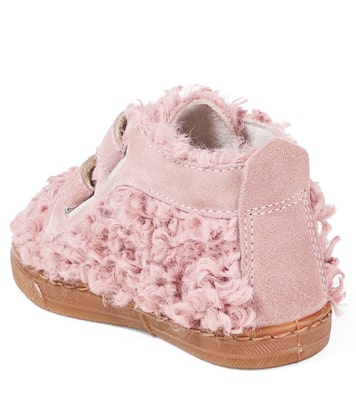 Faux shearling and suede sneakers | PèPè