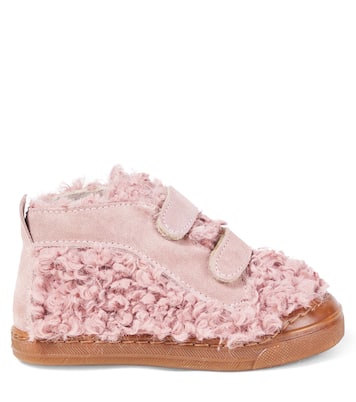 Faux shearling and suede sneakers | PèPè
