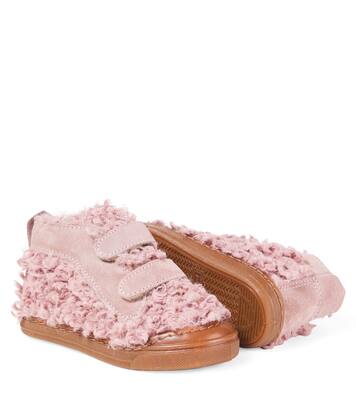 Faux shearling and suede sneakers | PèPè