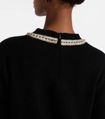 亮片初剪羊毛毛衣 | Valentino