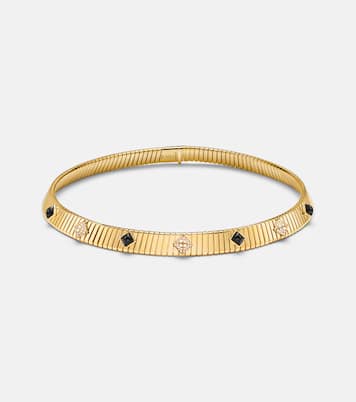 Collana Bvlgari Tubogas in oro 18kt con diamanti e onice  | Bvlgari