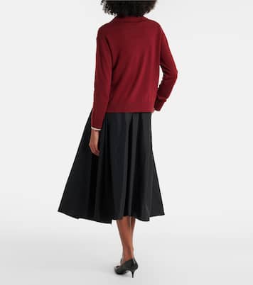 Baschi pleated cotton-blend midi skirt | 'S Max Mara