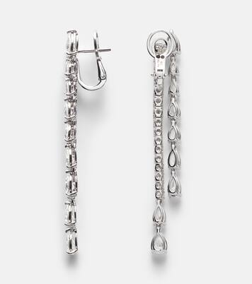 Classics Twist 18kt white gold earrings with diamonds | Bucherer Fine Jewellery