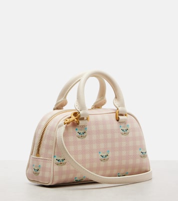 Gingham leather tote bag | Valentino Garavani