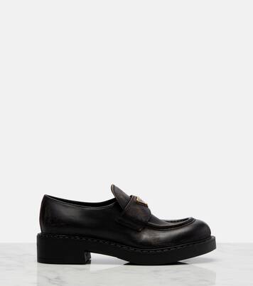 Leather penny loafers | Prada