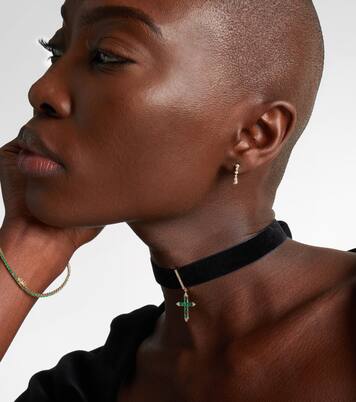 Boucles d’oreilles en or 14 ct (585/1000) avec diamants et perles | Mateo