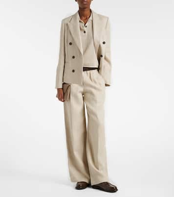 Cotton-blend lamé polo shirt | Brunello Cucinelli