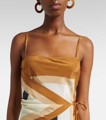 Printed silk maxi dress | SIR