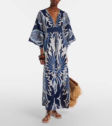 Sol floral cotton muslin kaftan | Poupette St Barth
